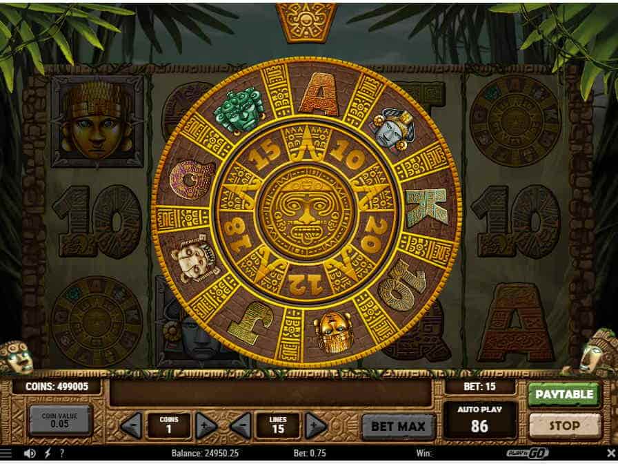 Раунд с фриспинами открывает круглый календарь Бесплатные вращения слота Идолы Ацтеков